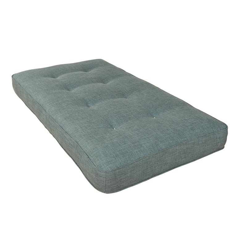 Home Square 3-Piece Set with 2 Fabric Daybed Mattresses & Daybed in Brown
