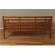 Home Square 3-Piece Set with 2 Fabric Daybed Mattresses & Daybed in Brown