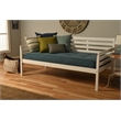 Home Square 2-Piece Set with Daybed Mattress & Daybed in Rustic Walnut