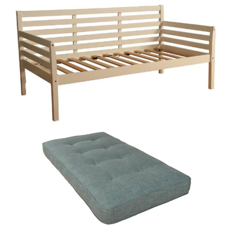 Home Square 2-Piece Set with Daybed Mattress & Daybed in White