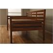 Home Square 2-Piece Set with Daybed Mattress & Daybed in Medium Brown