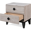 Home Square 2 Drawer Wood Nightstand in Beige Finish - Set of 2