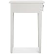 Home Square Wood Nightstand with Drawer in Light Gray - Set of 2