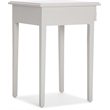 Home Square Wood Nightstand with Drawer in Light Gray - Set of 2