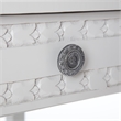 Home Square Wood Nightstand with Drawer in Light Gray - Set of 2