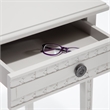 Home Square Wood Nightstand with Drawer in Light Gray - Set of 2