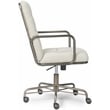 Home Square 2-Piece Set with Fabric Desk Chair and Writing Desk in Brown & Cream