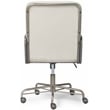 Home Square 2-Piece Set with Fabric Desk Chair and Writing Desk in Brown & Cream
