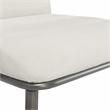 Home Square 2-Piece Set with Fabric Desk Chair and Writing Desk in Brown & Cream