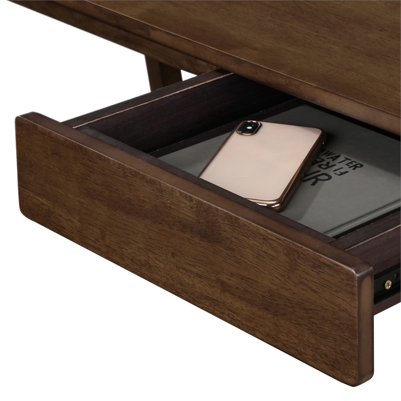 Home Square 2-Piece Set with Leather Desk Chair and Writing Desk