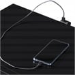 Home Square 2 Drawer Nightstand with USB in Black Finish - Set of 2