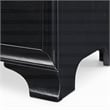 Home Square 2 Drawer Nightstand with USB in Black Finish - Set of 2