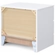 Home Square 2 Drawer Wood Nightstand in White Finish - Set of 2