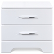 Home Square 2 Drawer Wood Nightstand in White Finish - Set of 2