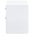 Home Square 2 Drawer Wood Nightstand in White Finish - Set of 2