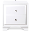Home Square 2 Drawer Nightstand with USB in White Finish - Set of 2