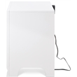 Home Square 2 Drawer Nightstand with USB in White Finish - Set of 2