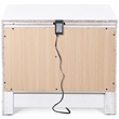 Home Square 1 Drawer Nightstand with USB in White Finish - Set of 2