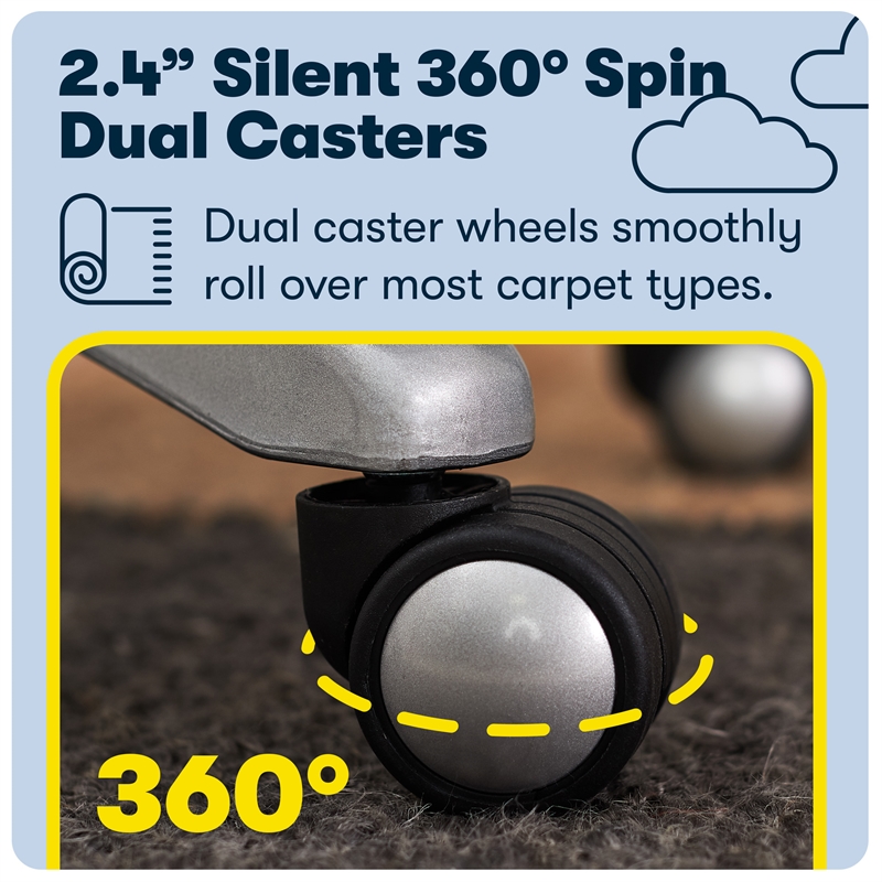 Home Square 2-Piece Set with Adjustable Standing Desk and Executive Office Chair