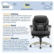 Home Square 2-Piece Set with Standing Desk and Motion Office Chair
