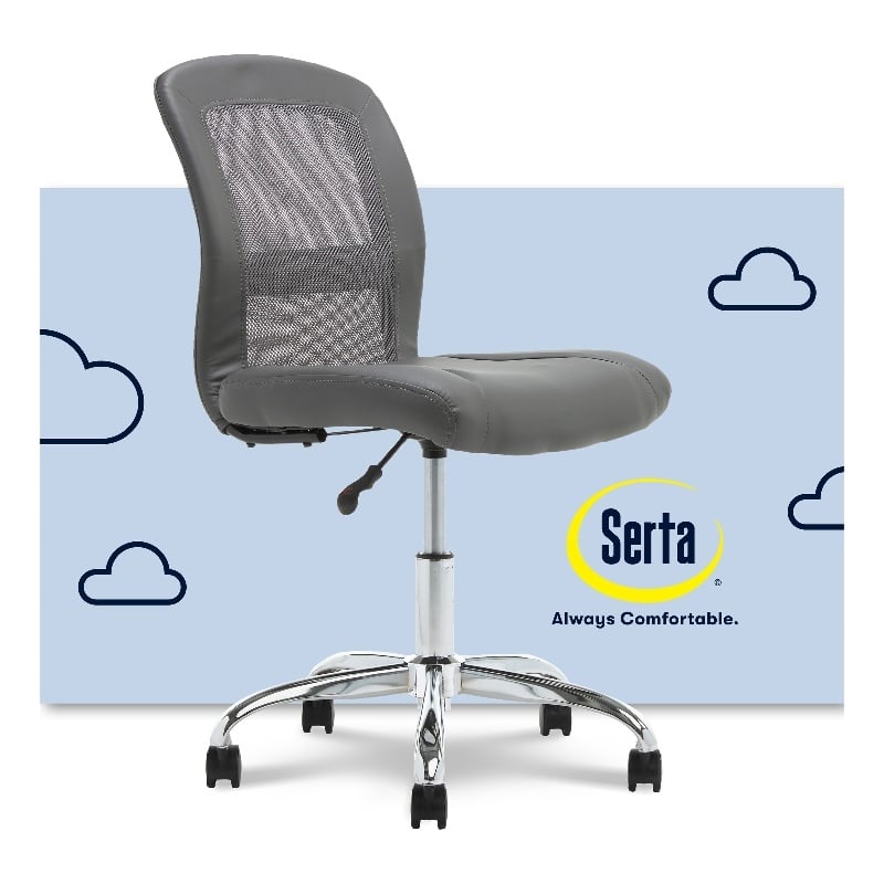 Home Square 2-Piece Set with Standing Desk and Armless Task Chair