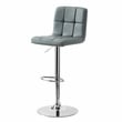 Home Square Adjustable Metal Barstool in Gray Finish - Set of 3