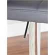 Home Square Adjustable Metal Barstool in Gray Finish - Set of 3