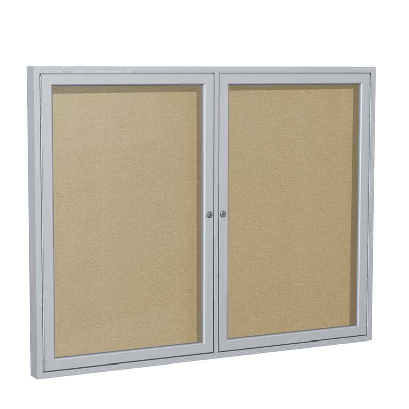 Home Square 2-Piece Set with 2 Door Bulletin Board & 36