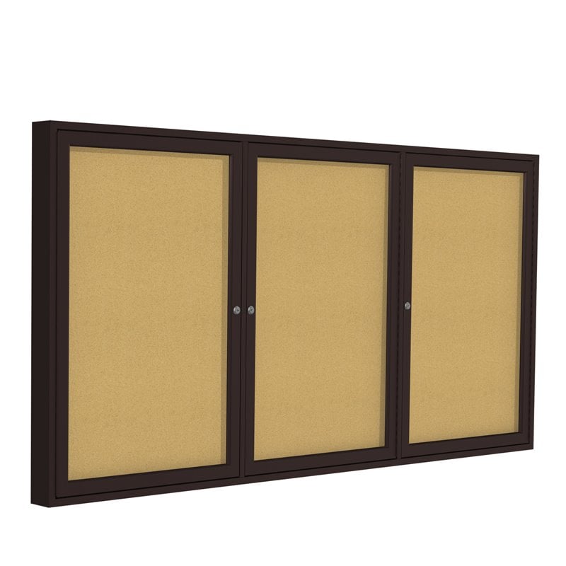Home Square 2-Piece Set with 3 Door Bulletin Board & 2 Door Bulletin Board