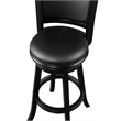 Home Square Extra Tall Swivel Barstool in Black Finish - Set of 2