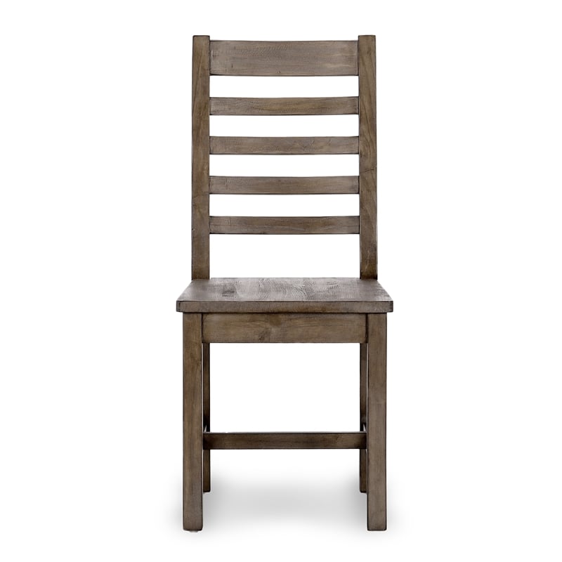 Home Square 5-Piece Set with Dining Table & 4 Dining Chairs in Brown