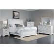 Home Square Transitional Wood Nightstand in White Mist - Set of 2