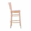 Home Square Fully Assembled Wood Barstool in Natural - Set of 4