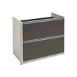 Home Square 6-Piece Set with U-Shaped Home Office Set with Pedestal