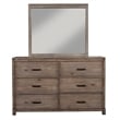 Home Square 4 Piece Furniture Set with Wood Dresser Mirror and Nightstand