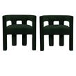 Home Square Green Boucle Fabric Accent or Dining Chair (Set of 2)