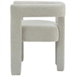 Home Square Cream Boucle Fabric Accent or Dining Chair (Set of 2)