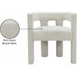 Home Square Cream Boucle Fabric Accent or Dining Chair (Set of 2)