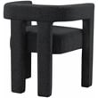 Home Square Black Boucle Fabric Accent or Dining Chair (Set of 2)