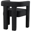 Home Square Black Boucle Fabric Accent or Dining Chair (Set of 2)