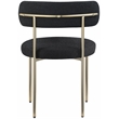 Home Square Black Boucle Fabric Dining Chair (Set of 2)