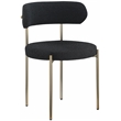 Home Square Black Boucle Fabric Dining Chair (Set of 2)