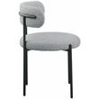 Home Square Gray Boucle Fabric Dining Chair (Set of 2)