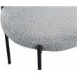 Home Square Gray Boucle Fabric Dining Chair (Set of 2)