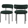 Home Square Green Boucle Fabric Dining Chair (Set of 2)