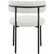Home Square Cream Boucle Fabric Dining Chair (Set of 2)