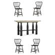 Home Square Set of 5 Dining Room Table & 4 Counter Stools