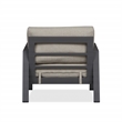 Home Square Set of 3 Propane Fire Pit Table & 2 Outdoor Chairs with Cushions