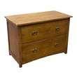 Home Square Set of 2 2-Drawer Wood Lateral File Cabinet in Oak