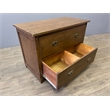 Home Square Set of 2 2-Drawer Wood Lateral File Cabinet in Oak